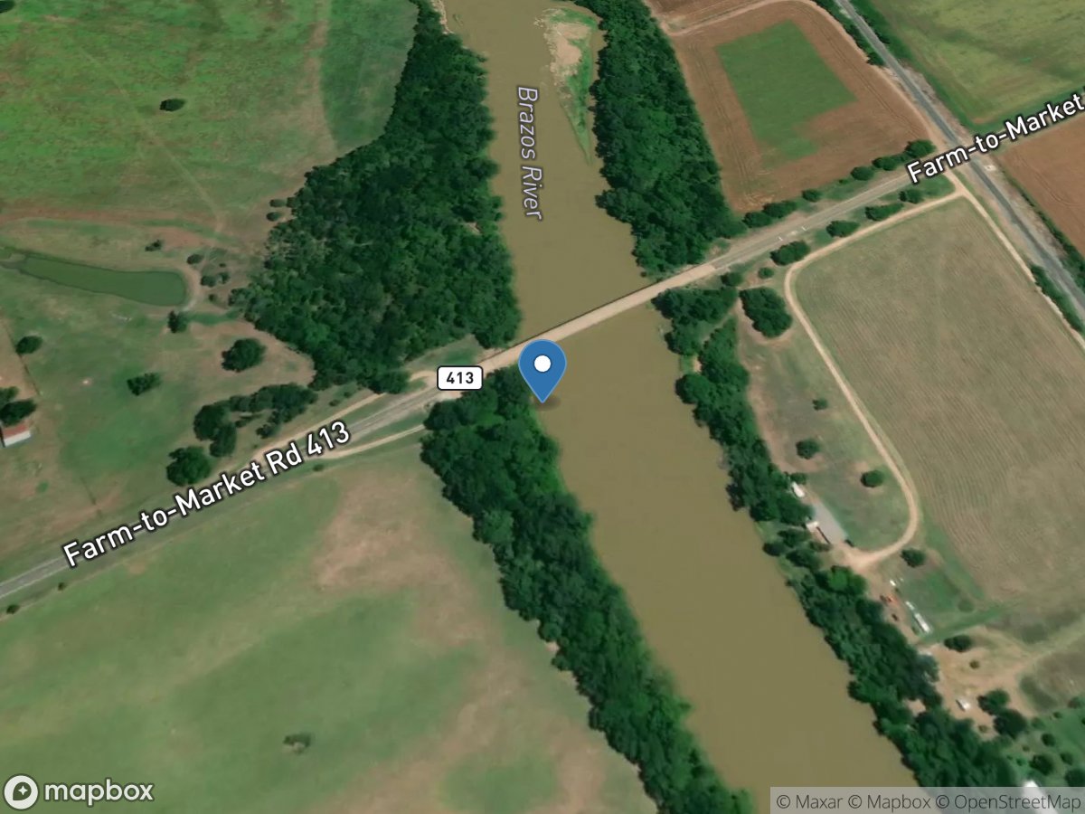 Brazos Rv near Highbank, TX location