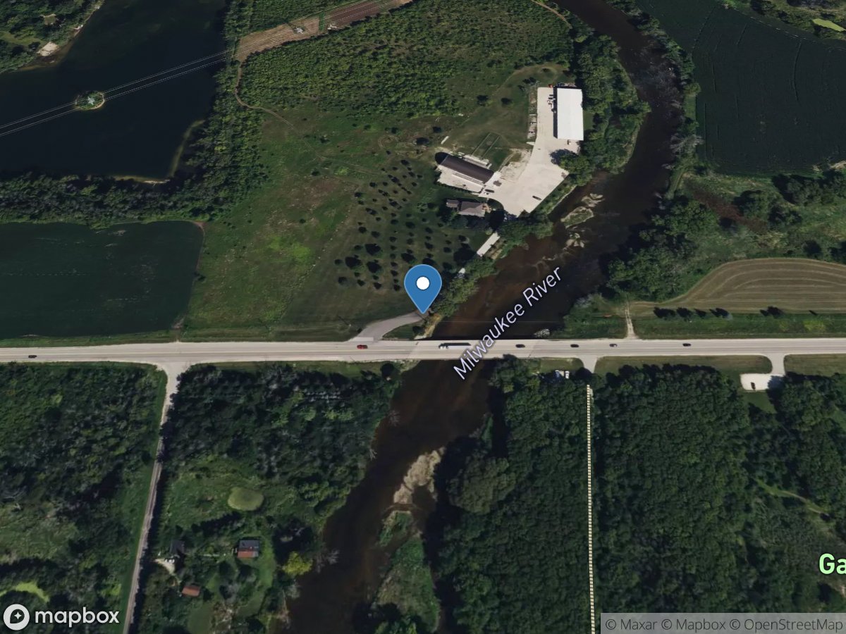 Milwaukee River near Cedarburg, WI location