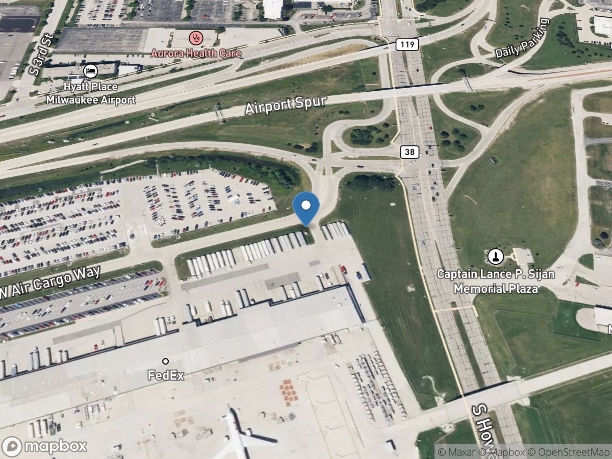 HOLMES Avenue CRK Tributary @ GMIA OUTFALL 1 At MILWAUKEE location