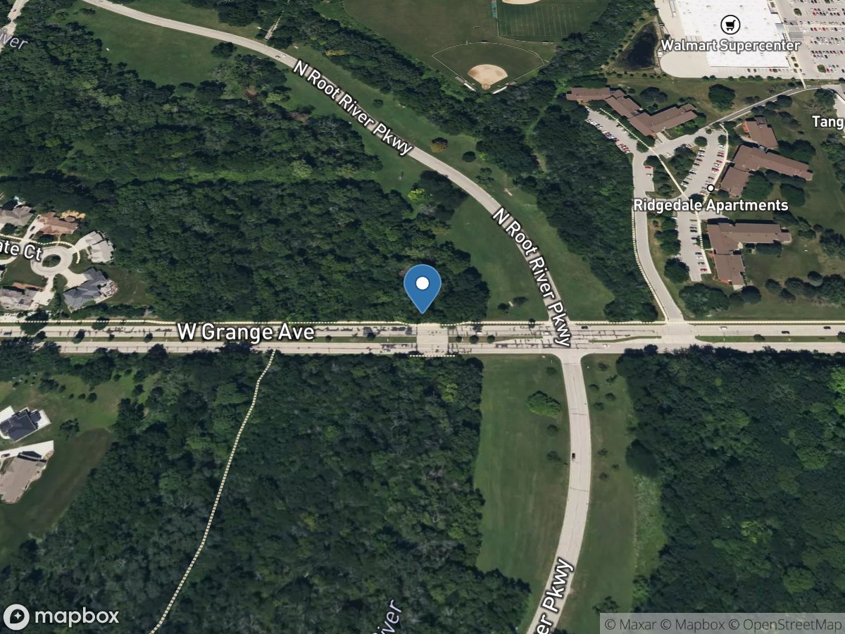 Root River at Grange Avenue at Greendale, WI location