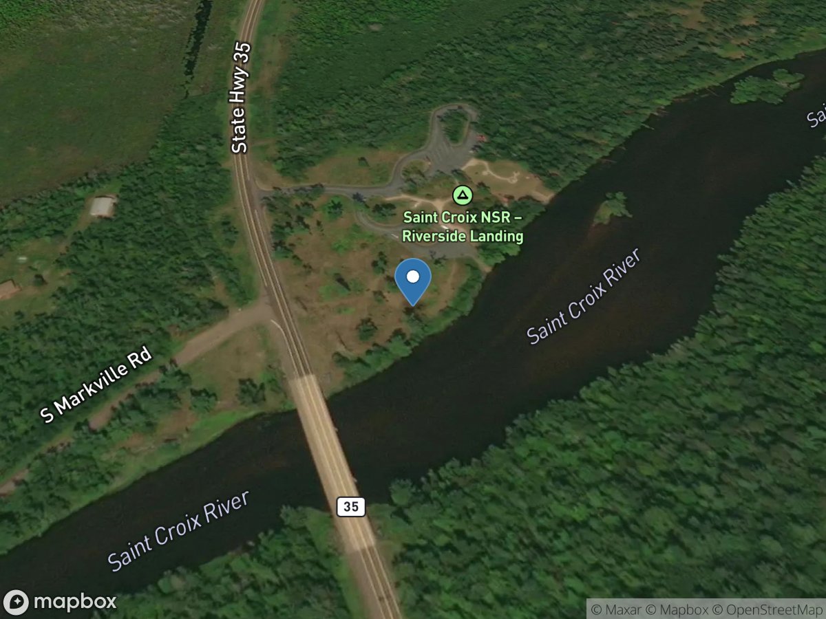 St. Croix River near Danbury, WI location