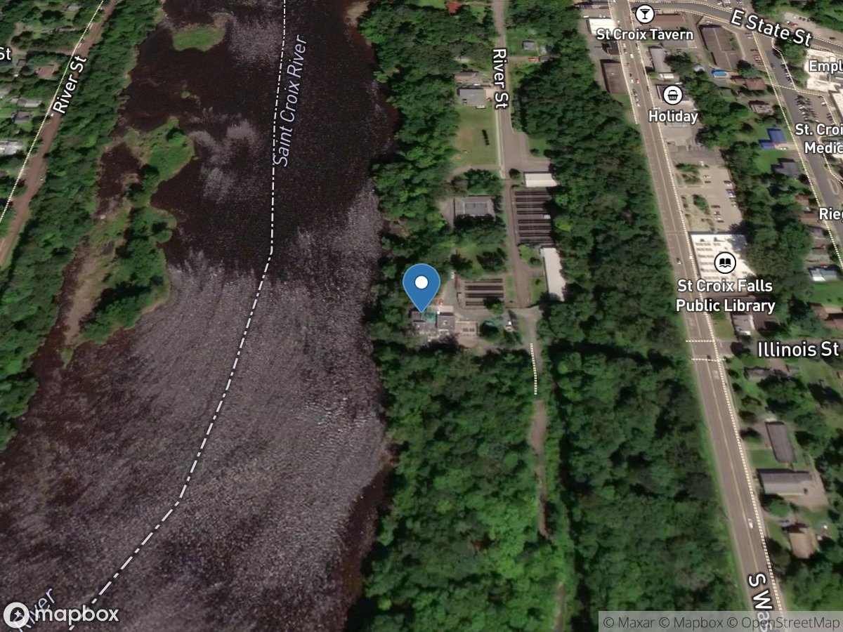 St. Croix River at St. Croix Falls, WI location