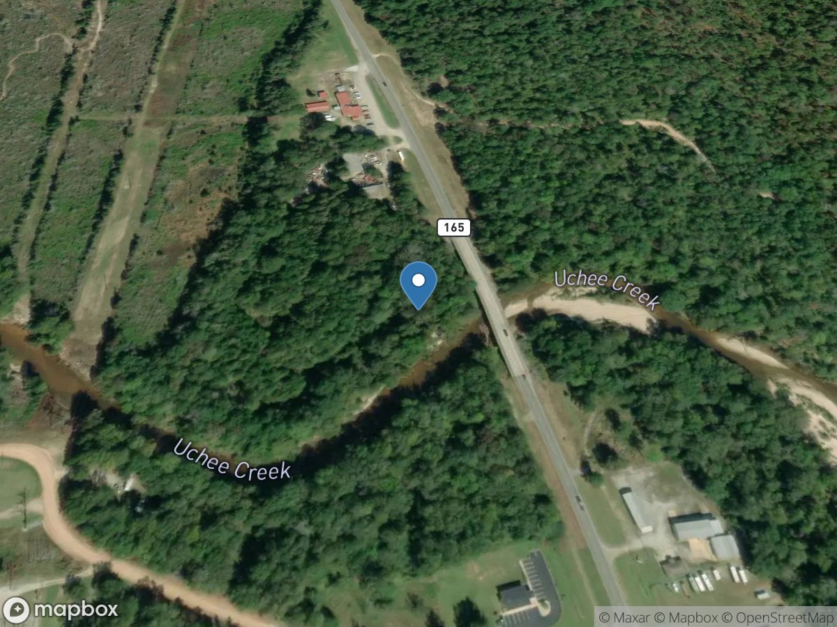 Uchee Creek near Fort Mitchell, Al. location