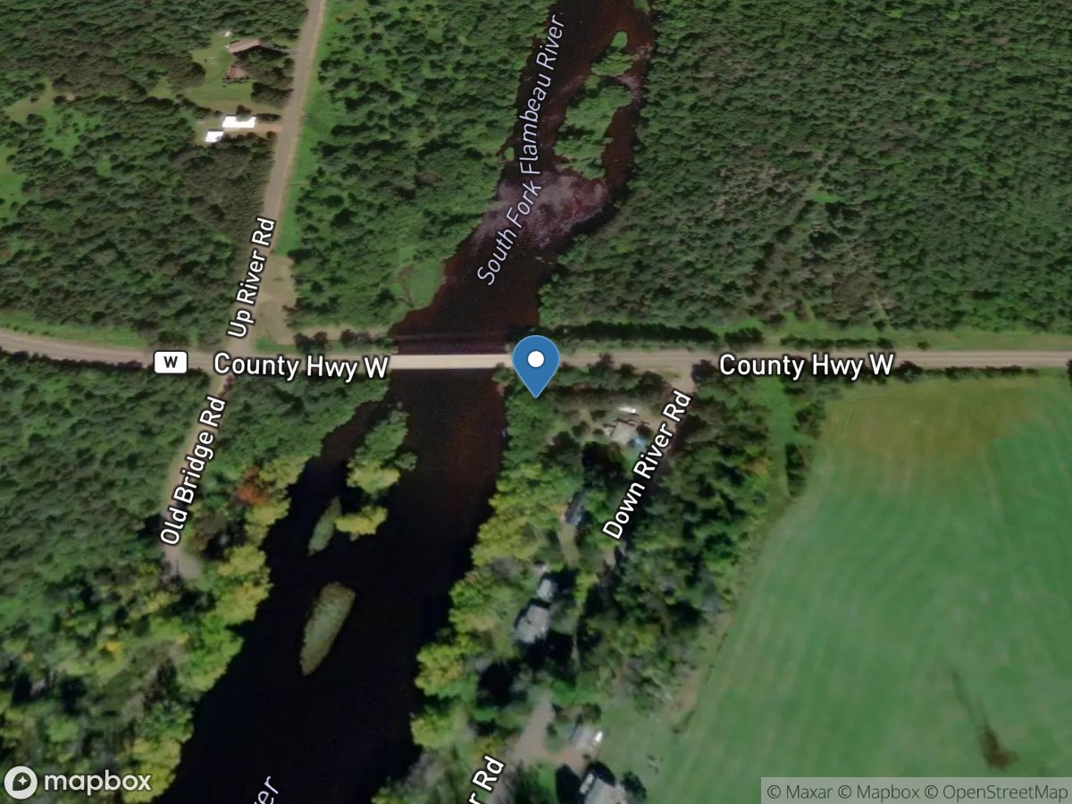 South Fork Flambeau River near Phillips, WI location