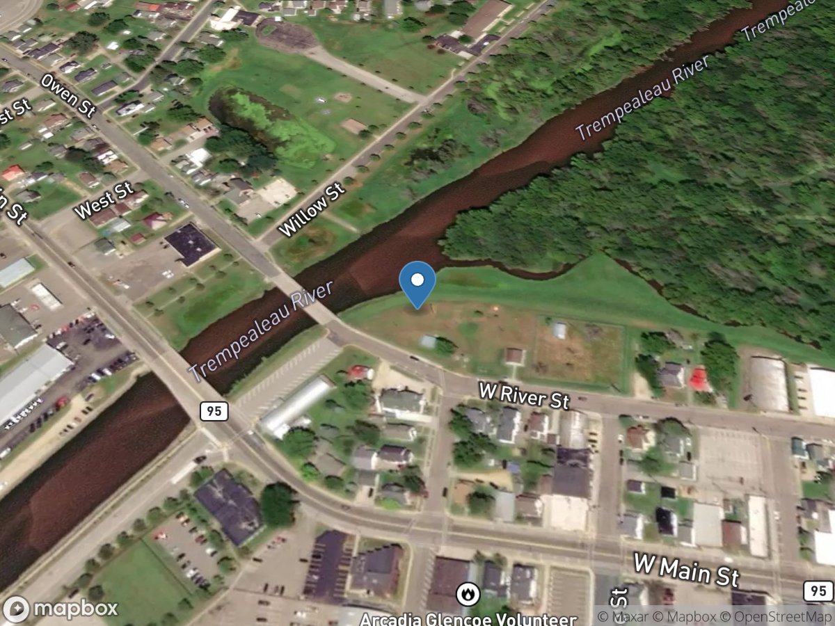 Trempealeau River at Arcadia, WI location