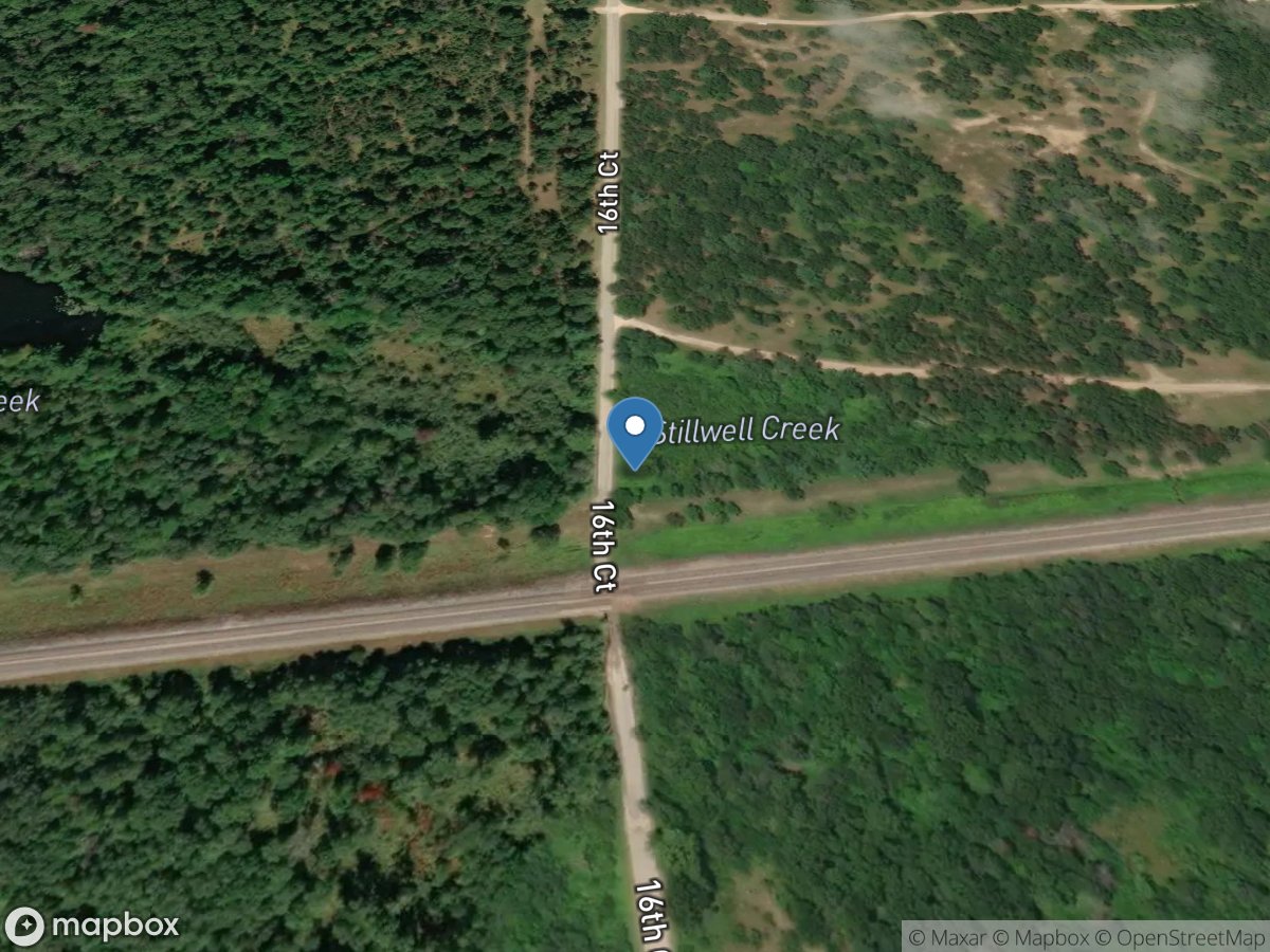 Stillwell Creek at Sixteenth Court near Tomah, WI location