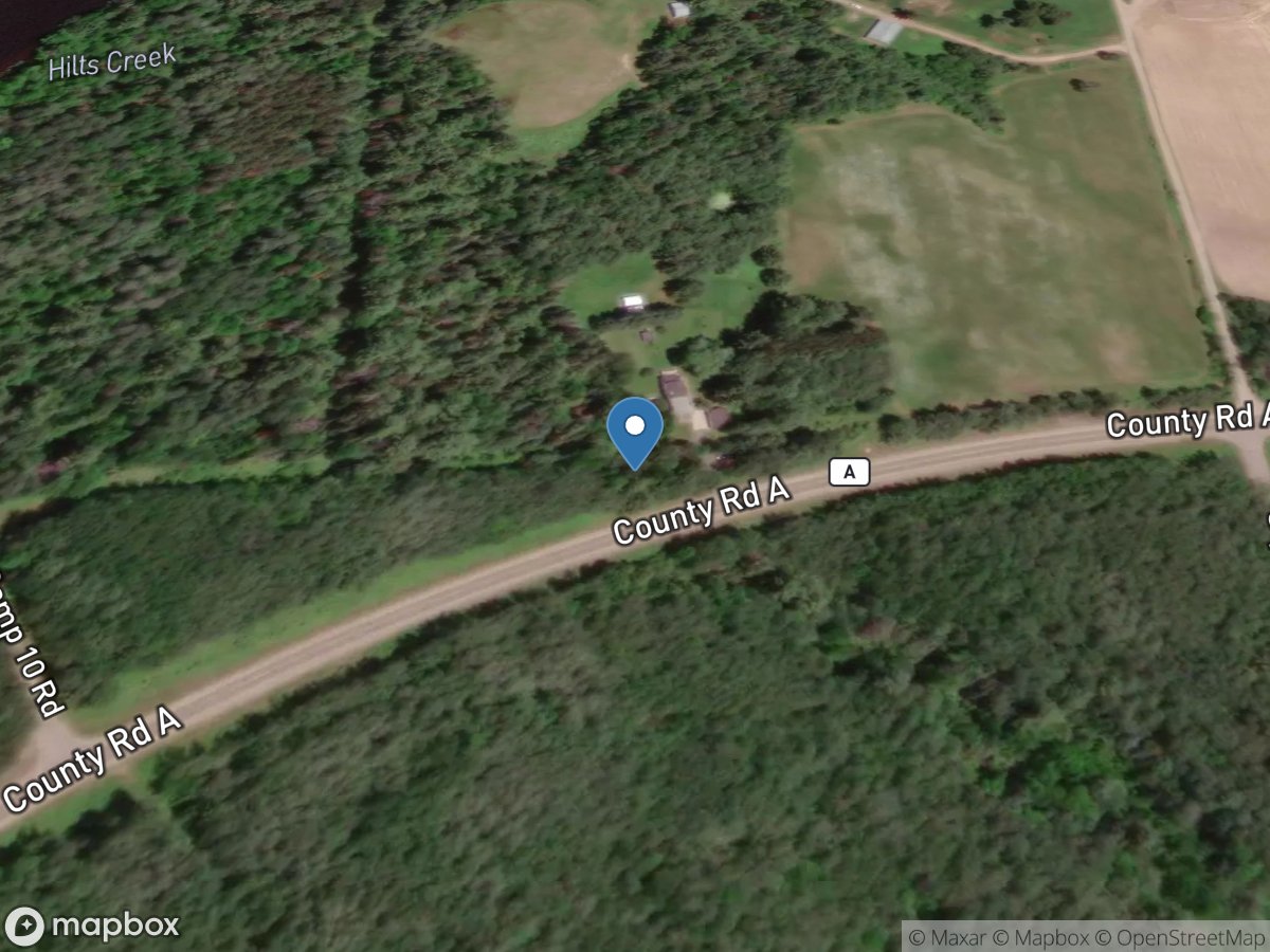 Hilts Creek near Harrison, WI location