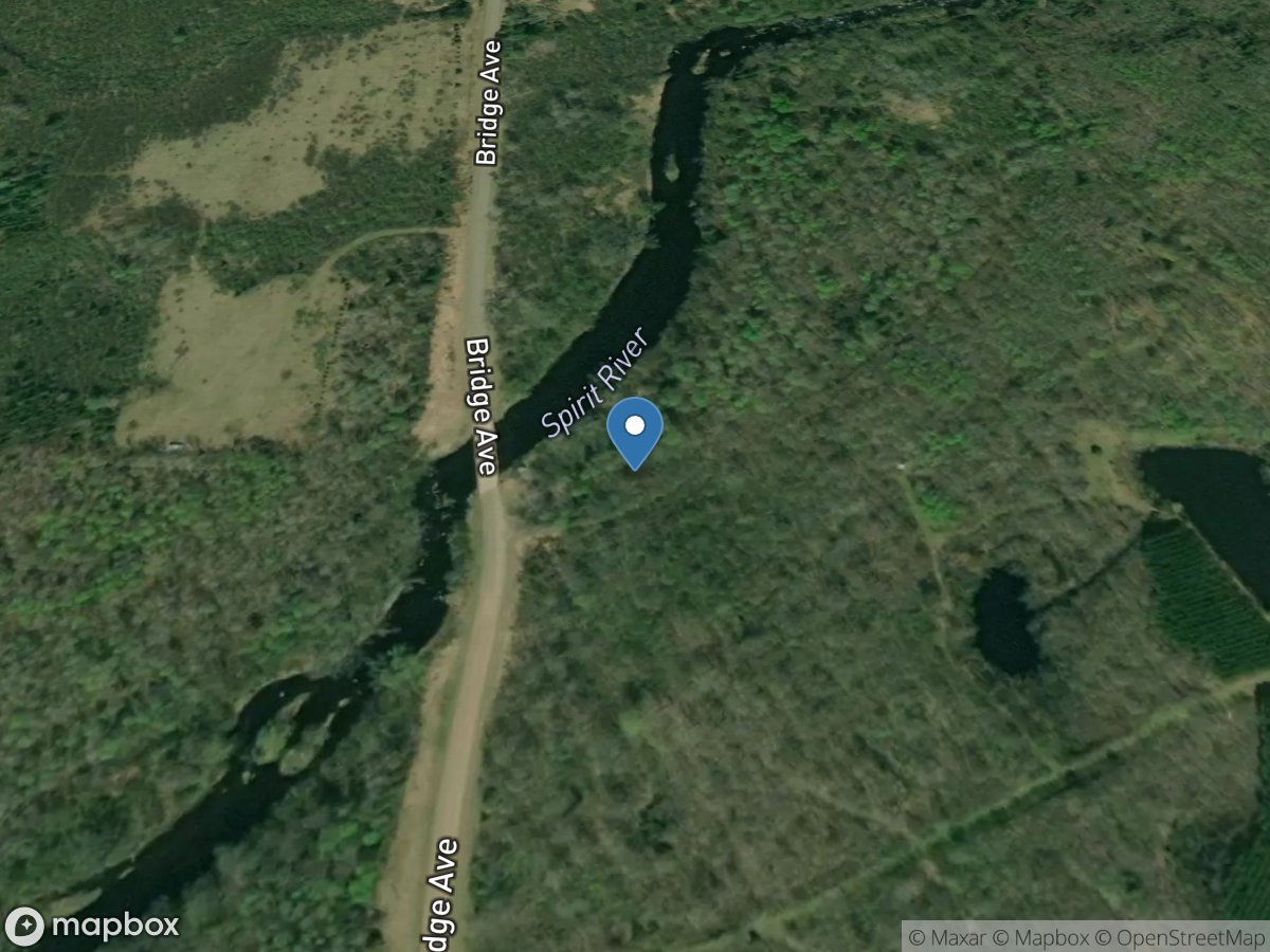 Spirit River at Spirit Falls, WI location