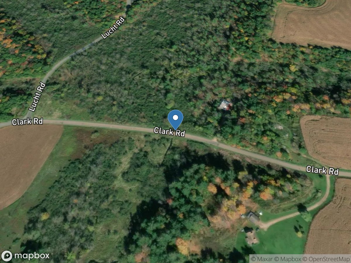 W Branch Big Creek at Clark Road near LA Valle, WI location