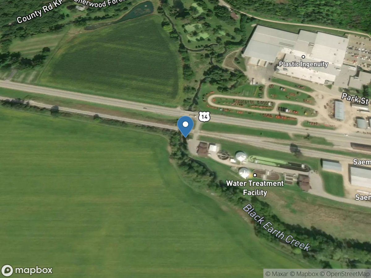 Black Earth Creek near Treatment Plnt @ Cross Plains,WI location