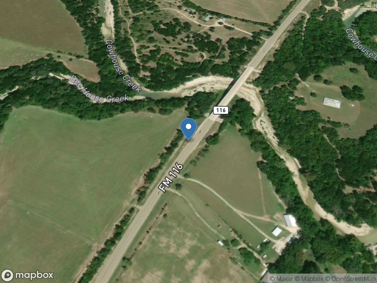 Cowhouse Creek at Pidcoke, TX location