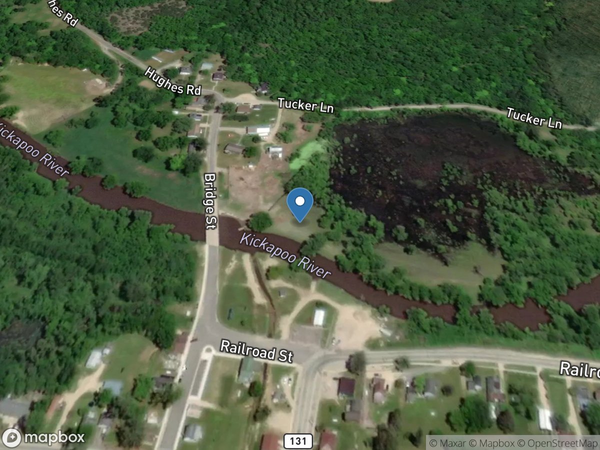 Kickapoo River at Steuben, WI location