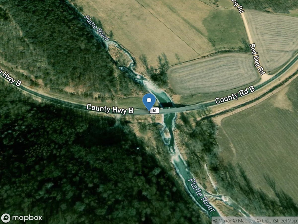 Platte River near Rockville, WI location