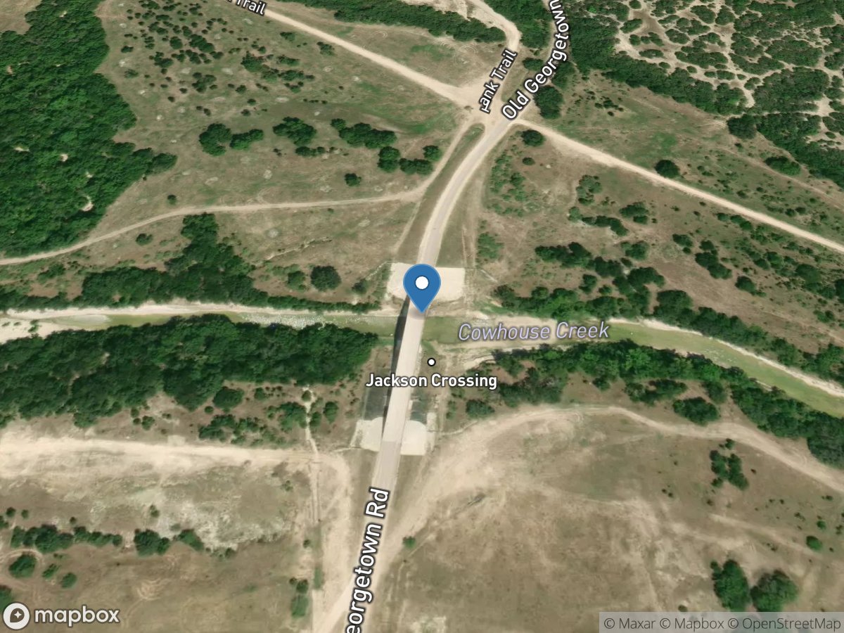 Cowhouse Creek at Old Georgetown Road near Ft Cavazos, TX location