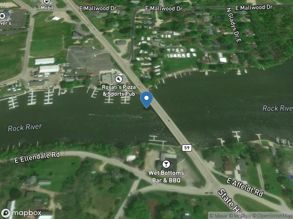 Rock River at Newville, WI location