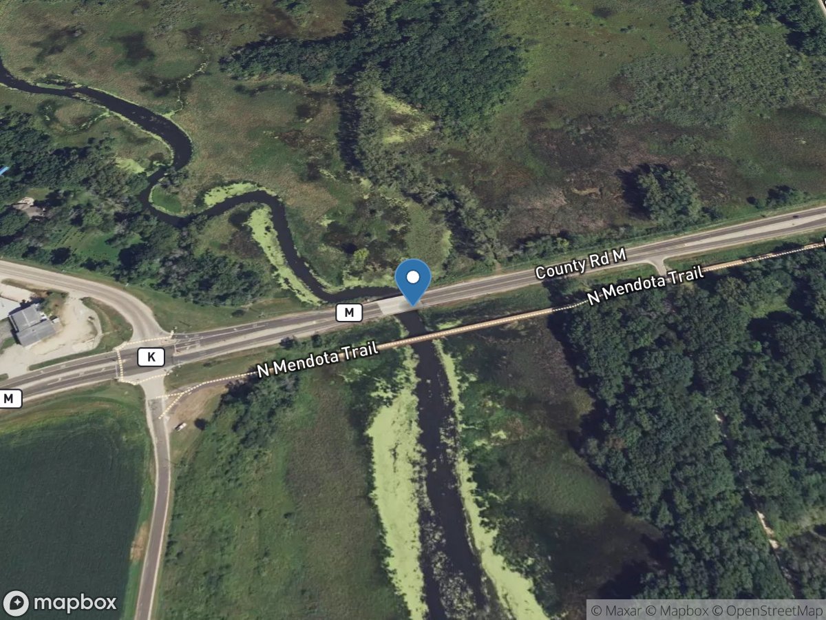 Sixmile Creek @ County Trnk Hghwy M near Waunakee,WI location