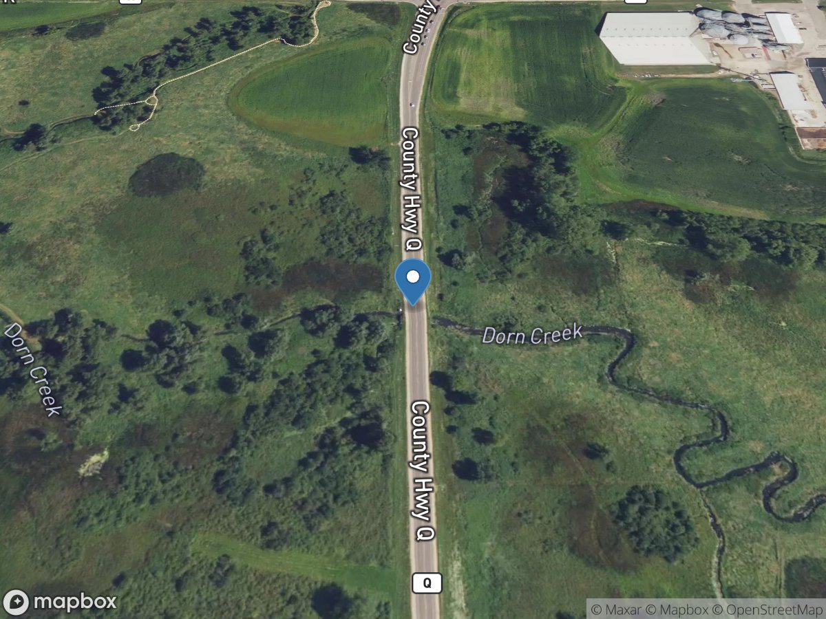 Dorn (spring) Creek @ CT Highway Q near Waunakee, WI location