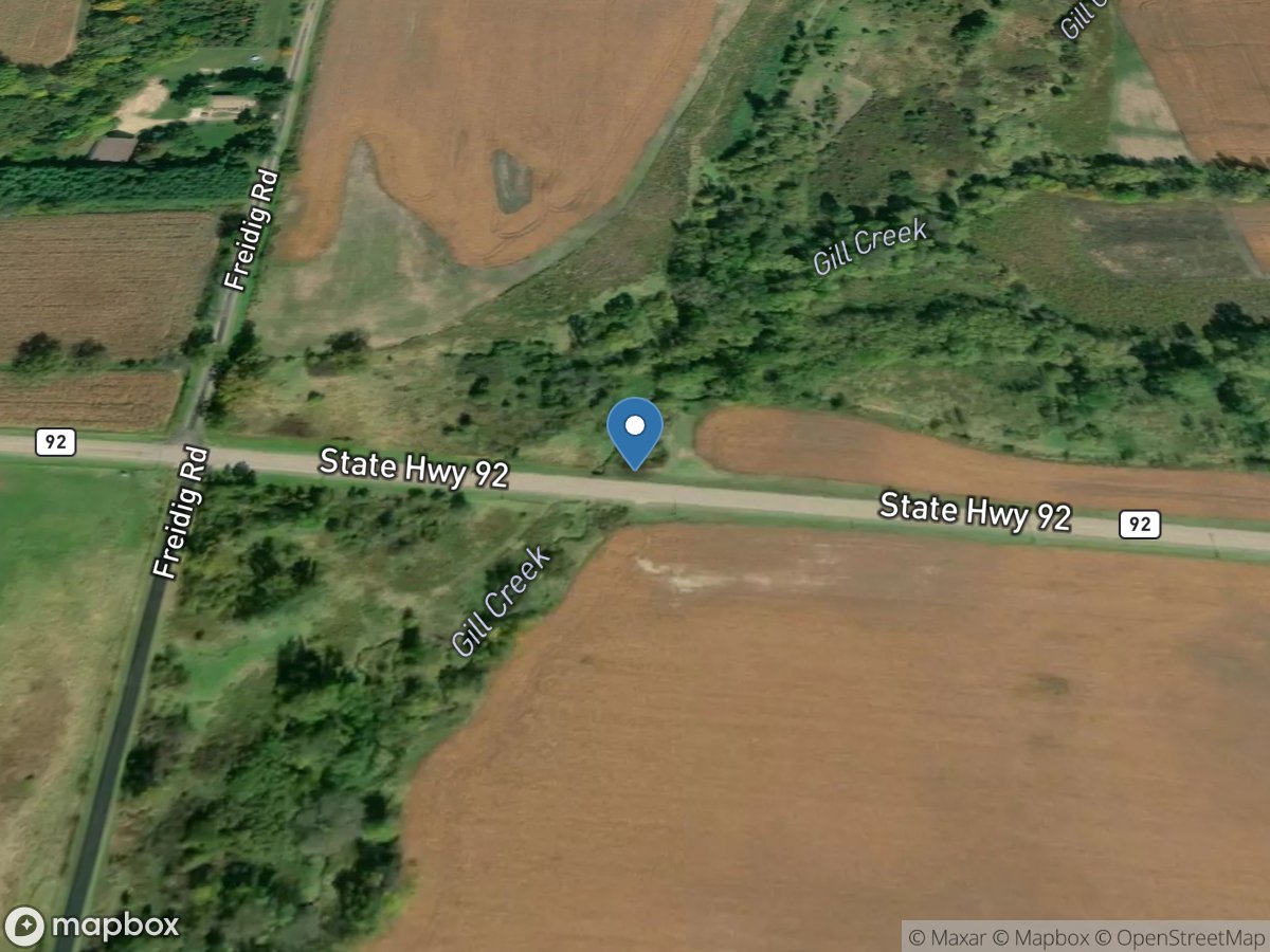 Gill Creek near Brooklyn, WI location