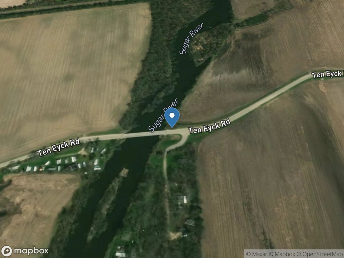 Sugar River near Brodhead, WI location