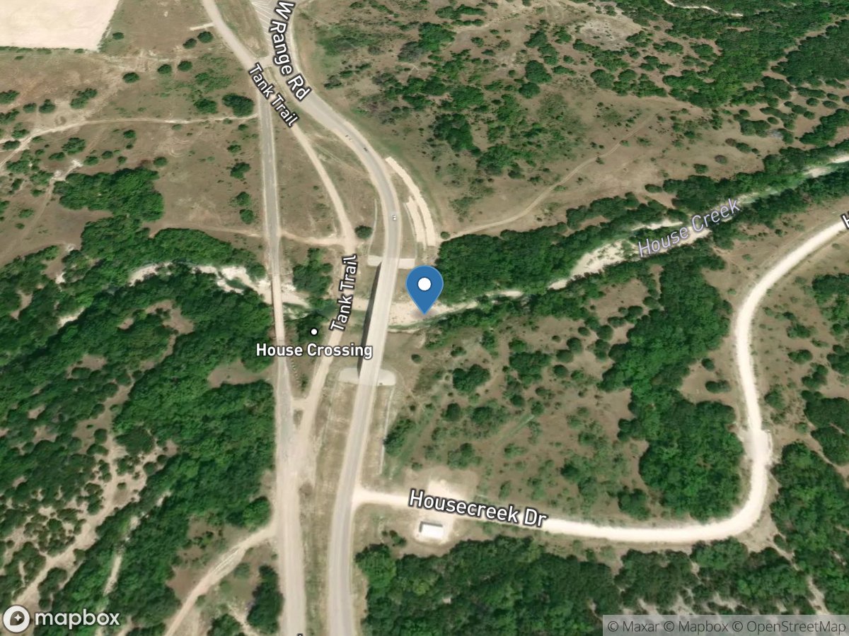 House Creek at West Range Road near Ft Cavazos, TX location
