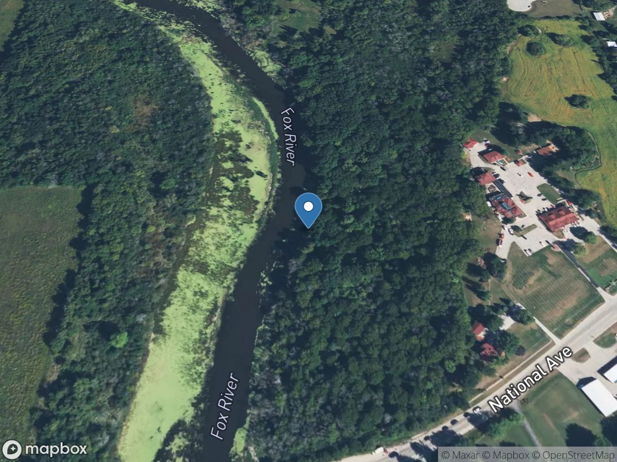 Fox River near Mukwonago, WI location