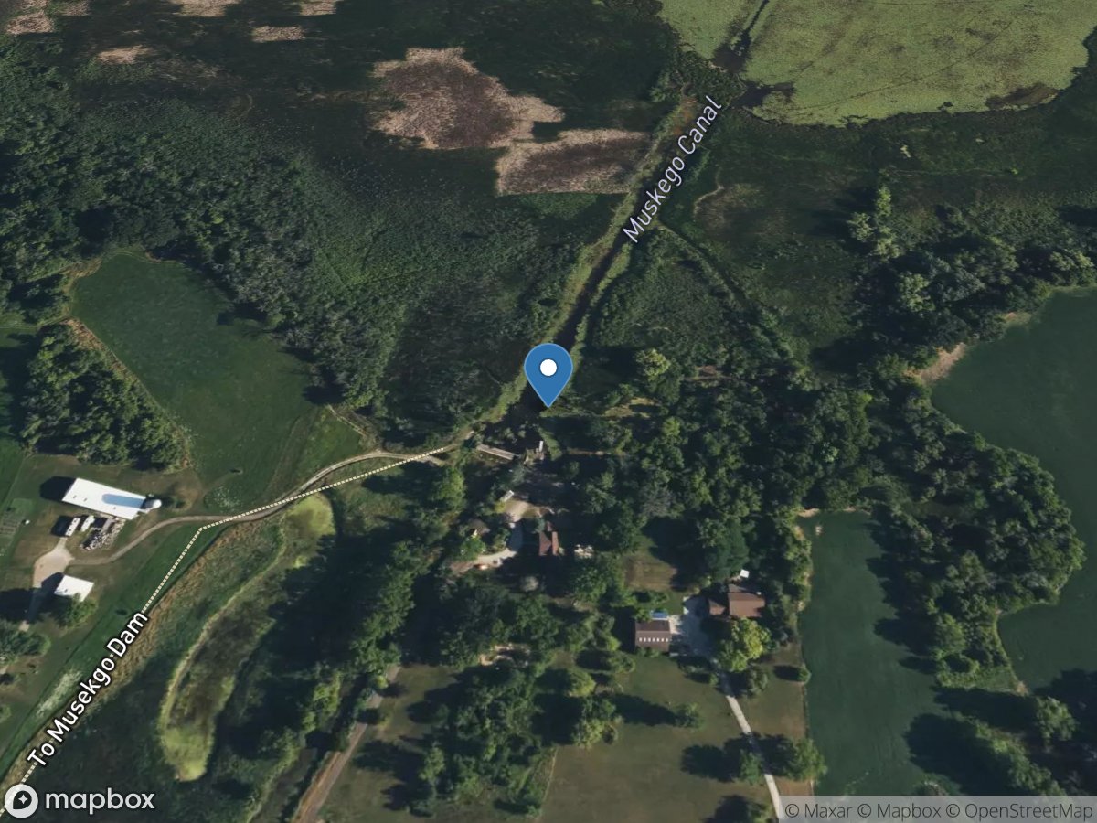Muskego (big Muskego) Lake Outlet near Wind Lake, WI location