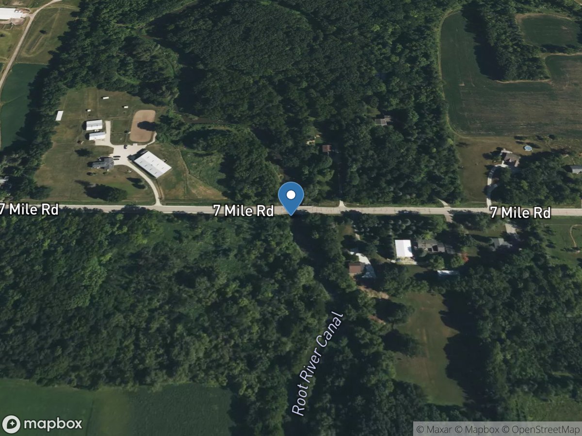 Root River Canal at Seven Mile Rd. near Raymond, WI location