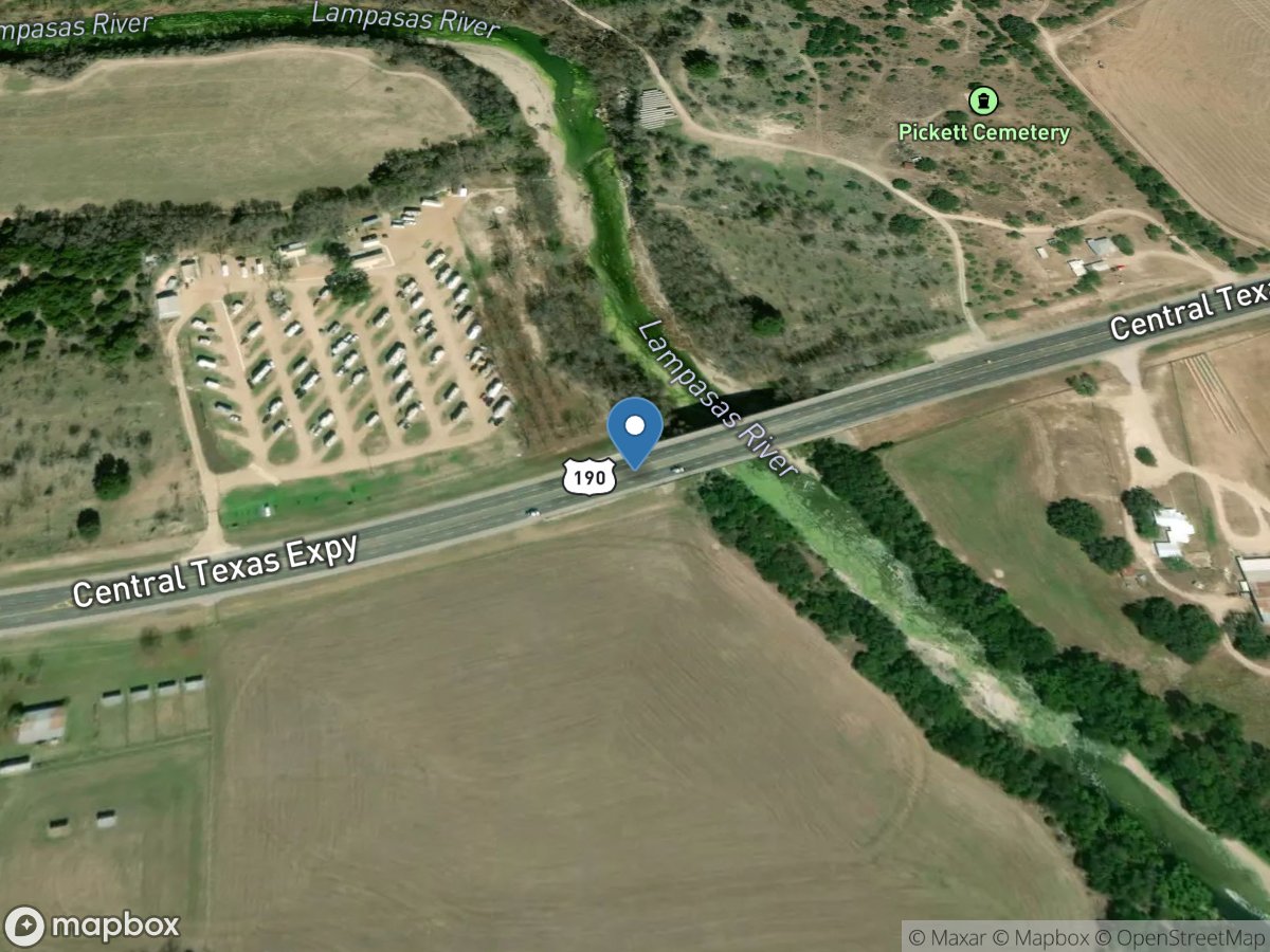 Lampasas Rv near Kempner, TX location