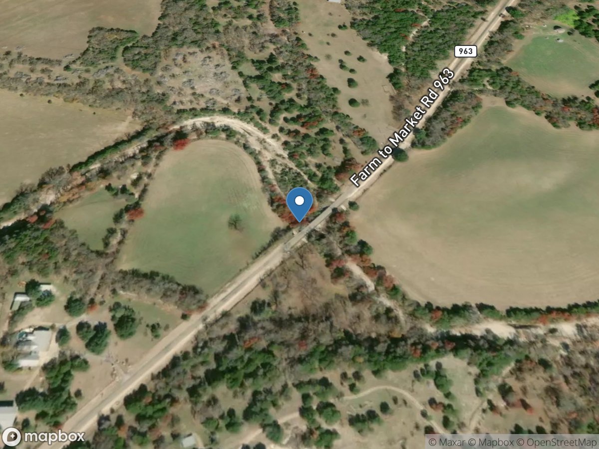 S Fork Rocky Creek near Briggs, TX location