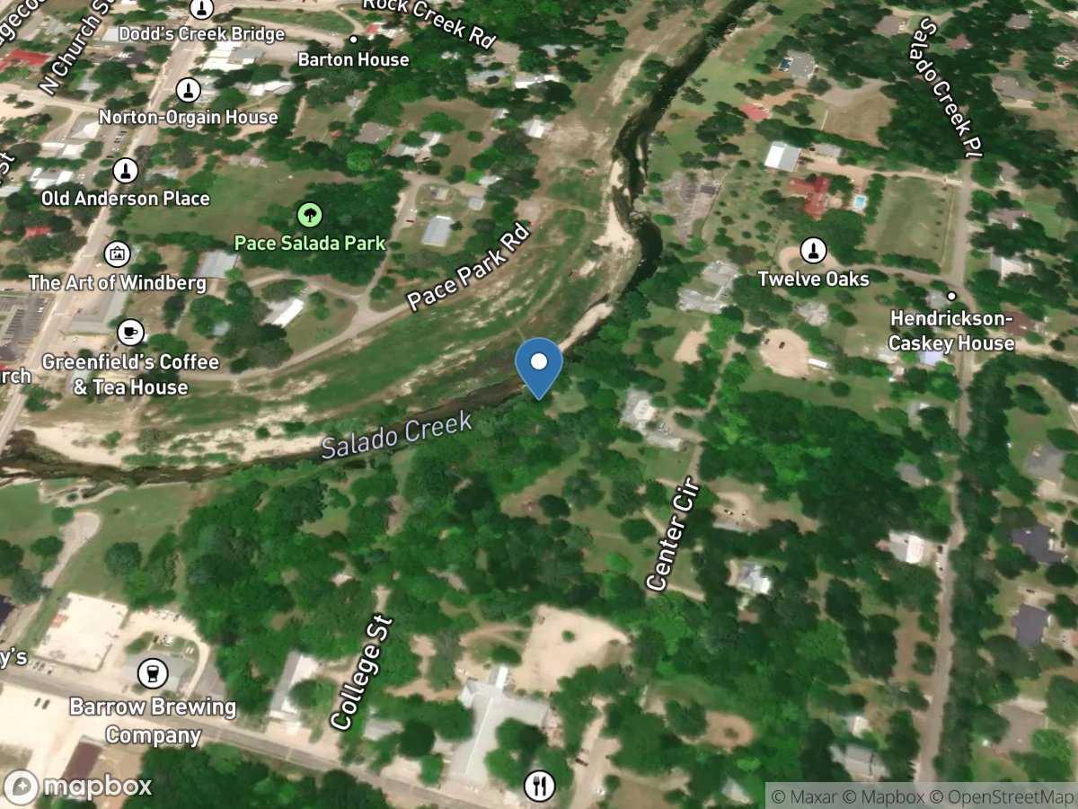 Salado Creek at Salado, TX location