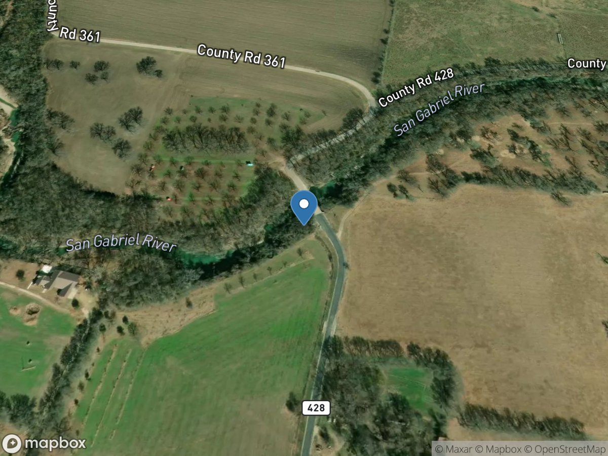 San Gabriel Rv at Laneport, TX location