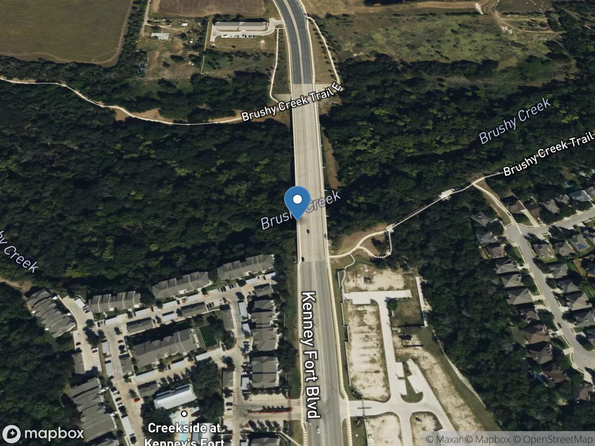 Brushy Creek at Kenney Fort Boulevard at Round Rock, TX location