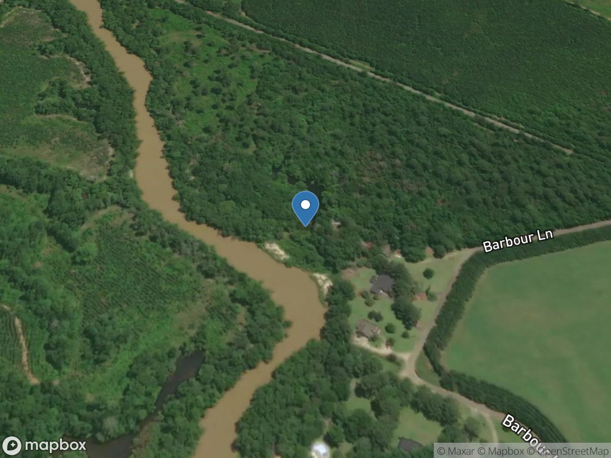 Barbour Creek at Barbour Lane near Eufaula, AL location