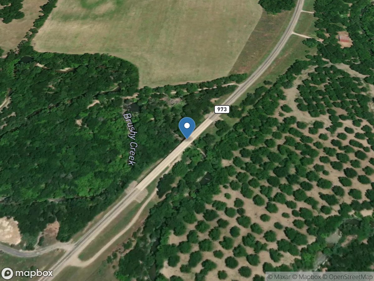 Brushy Creek at FM 973 near Coupland, TX location