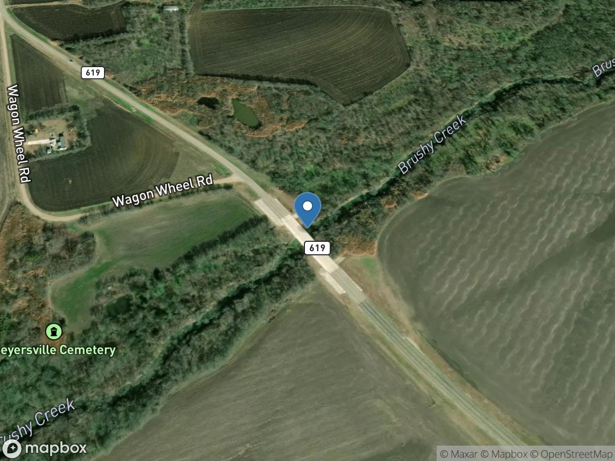 Brushy Creek at FM 619 near Taylor, TX location