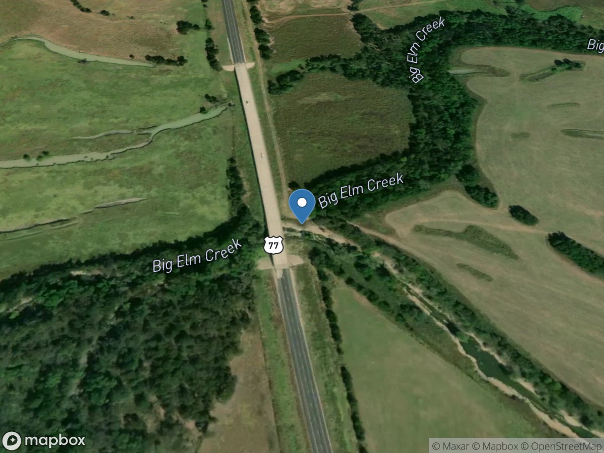 Big Elm Creek at SH 77 near Cameron, TX location