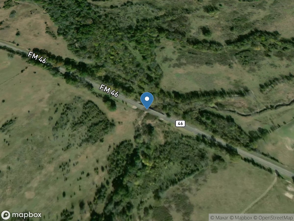 Walnut Creek at FM 46 near Bremond, TX location