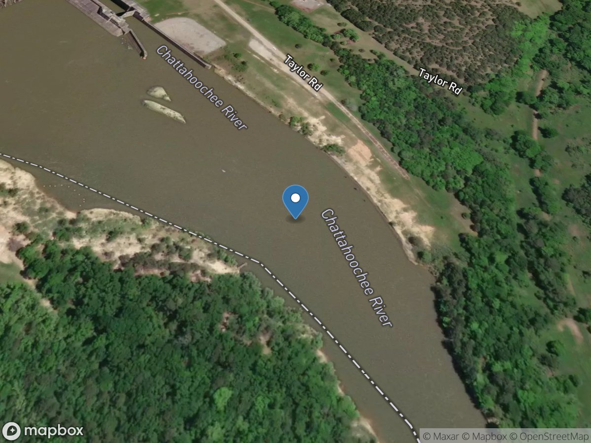 Chattahoochee River .36 MI Ds Wfg DAM near Ft Gaines, GA location