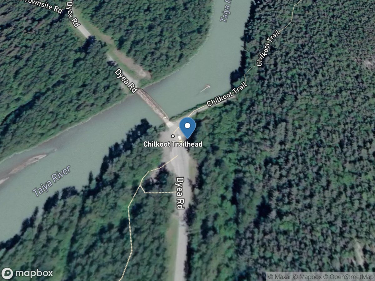 TAIYA River Near SKAGWAY AK location