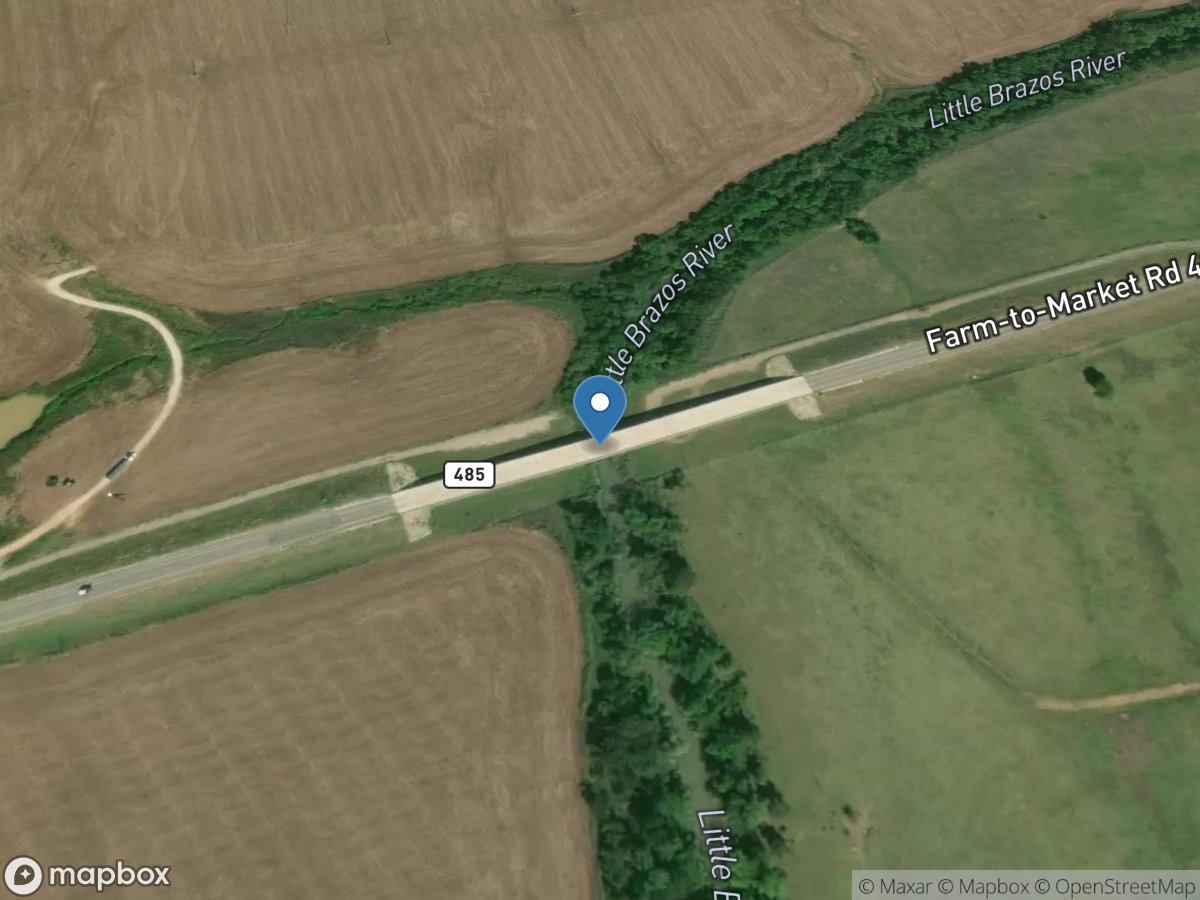 Little Brazos Rv at FM 485 near Hearne, TX location