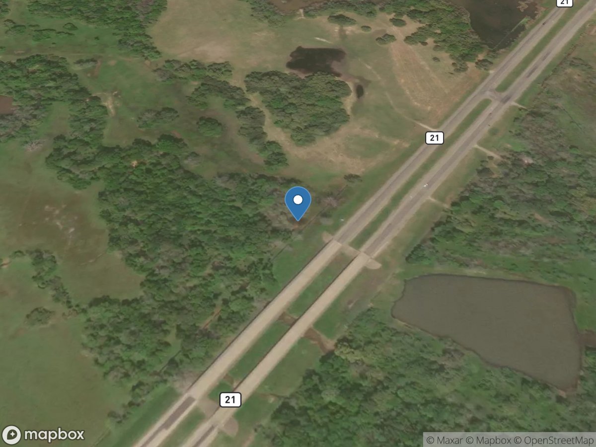 E Yegua Creek near Dime Box, TX location