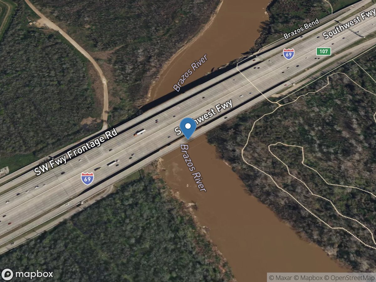 Brazos Rv near Sugar Land, TX location