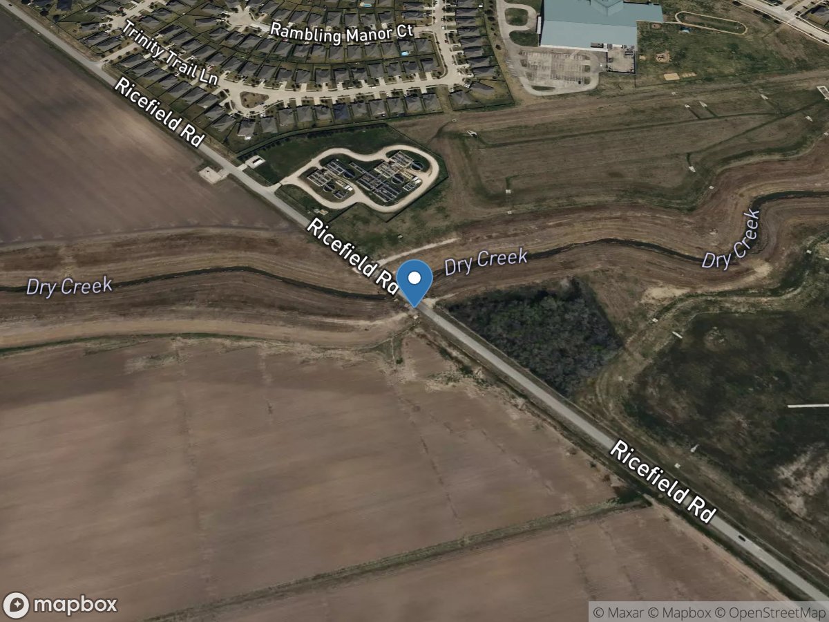 Dry Creek near Rosenberg, TX location