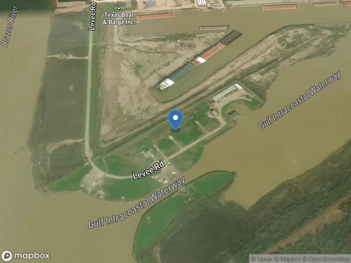 Brazos Rv at GIWW Flood Gates near Freeport, TX location