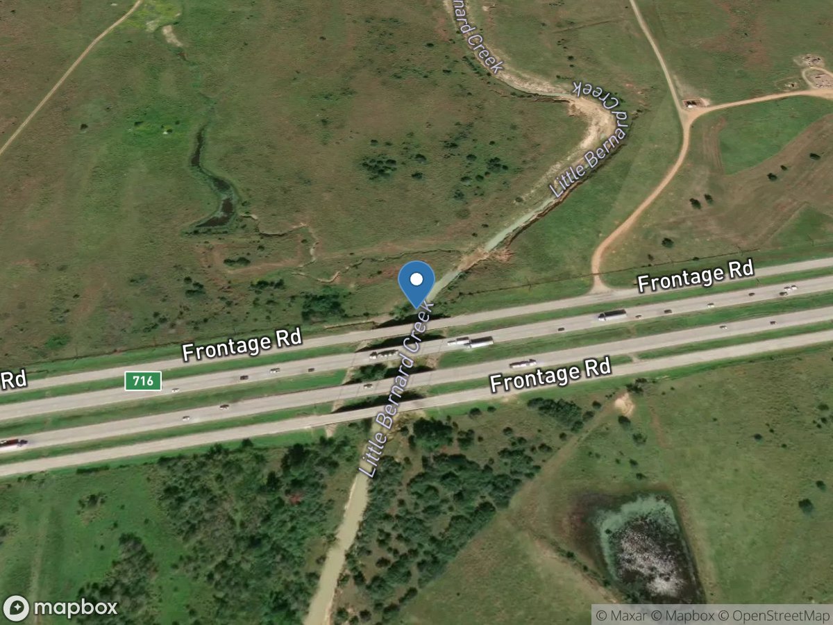 Little Bernard Creek at I-10 near Sealy, TX location