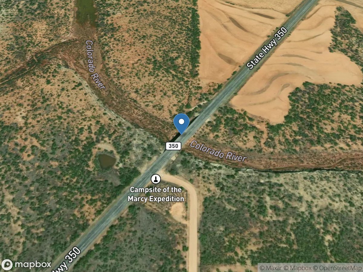 Colorado Rv at Highway 350 near Ira, TX location