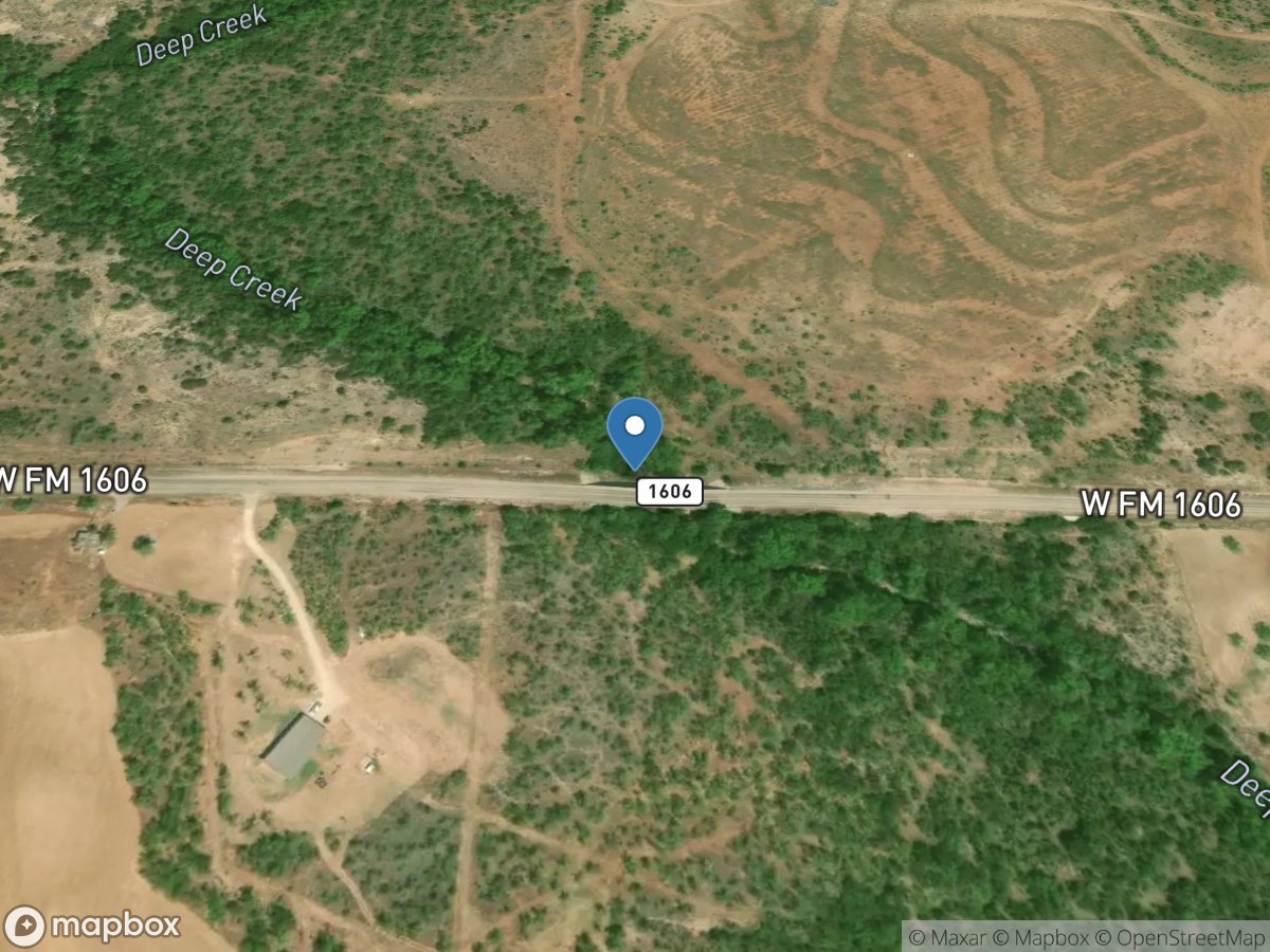 Deep Creek near Dunn, TX location