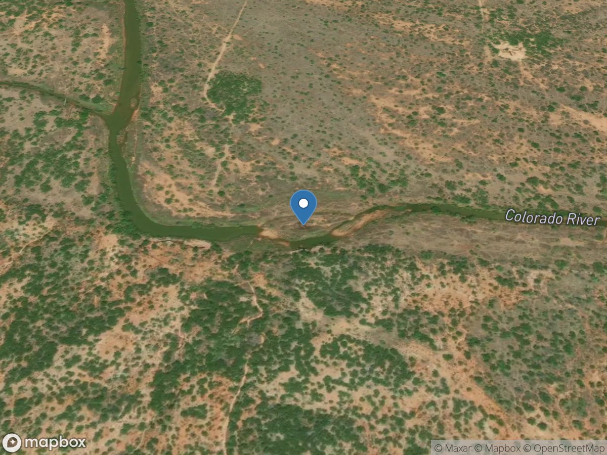 Colorado Rv above Silver, TX location