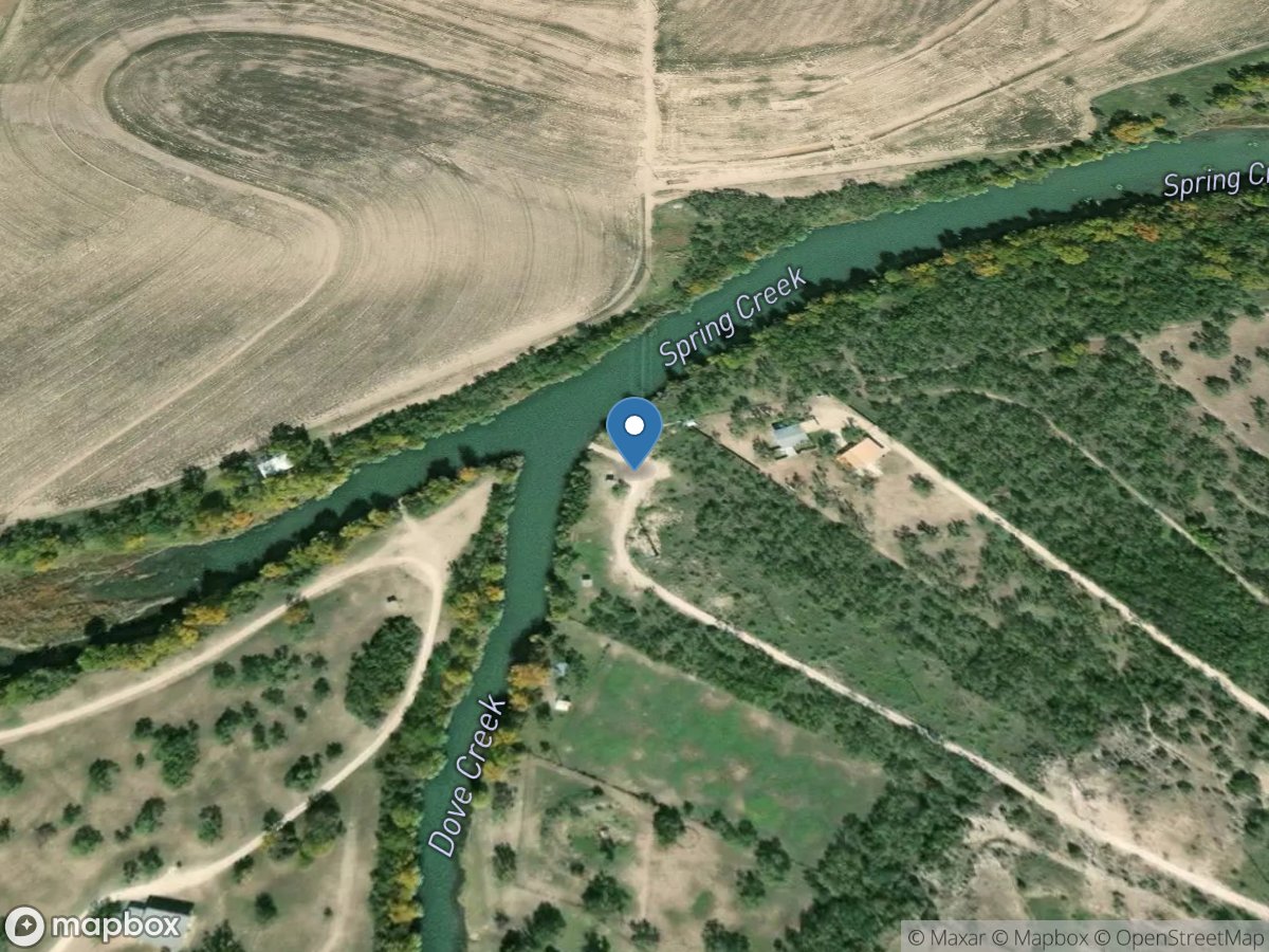 Spring Creek above Twin Buttes Reservoir near San Angelo, TX location