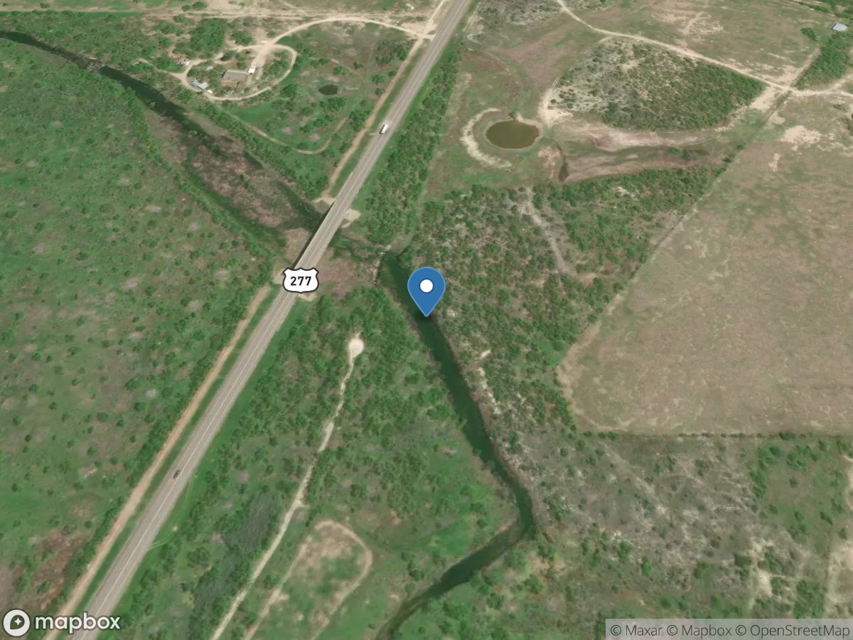 Pecan Creek near San Angelo, TX location